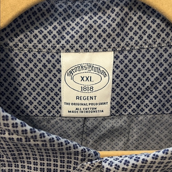 Brooks Brothers Blue Patterned Casual Shirt - Picture 2 of 4